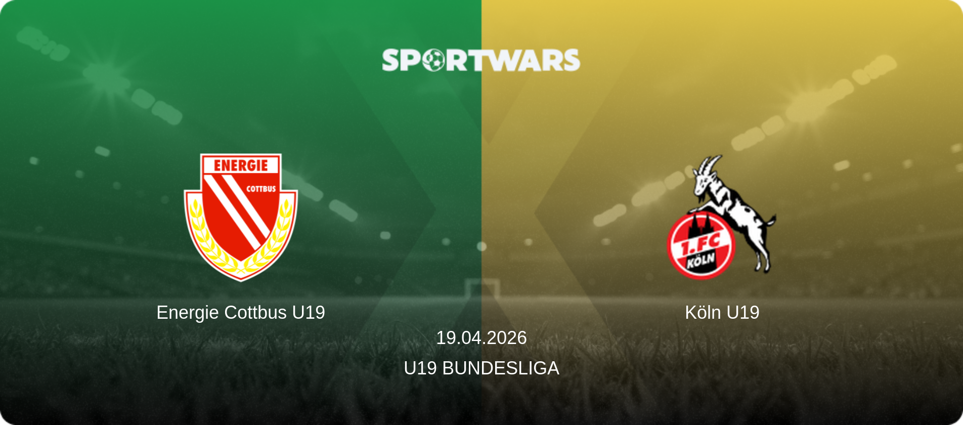 Energie Cottbus U19 — Köln U19, 19.04.2026 — U19 Bundesliga (match preview)