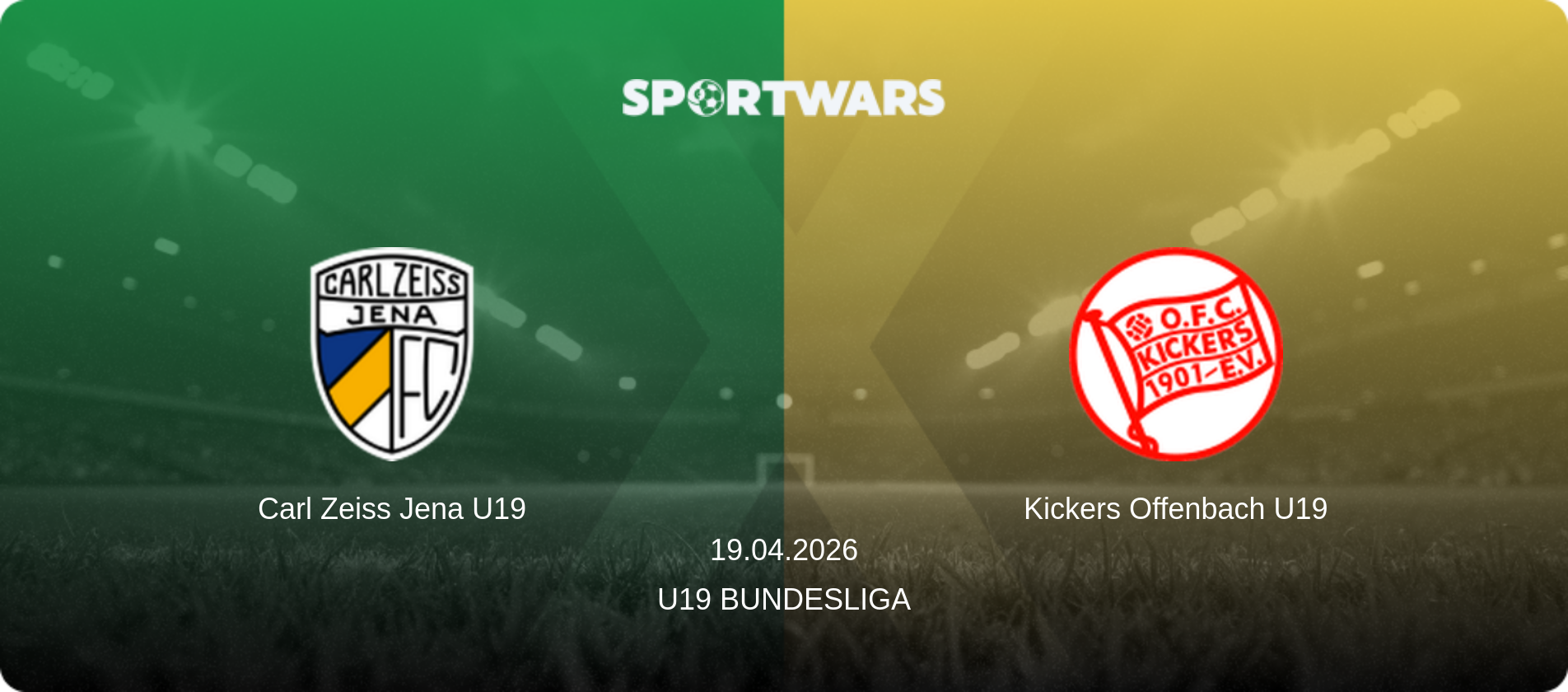 Carl Zeiss Jena U19 — Kickers Offenbach U19, 19.04.2026 — U19 Bundesliga (match preview)