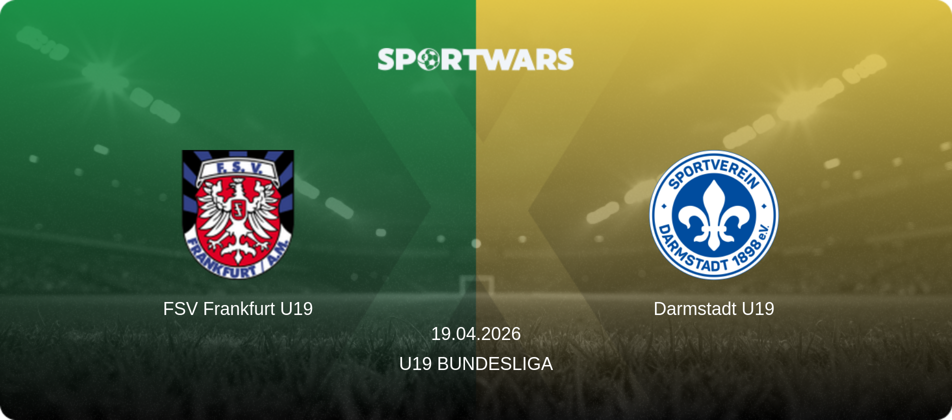 FSV Frankfurt U19 — Darmstadt U19, 19.04.2026 — U19 Bundesliga (match preview)