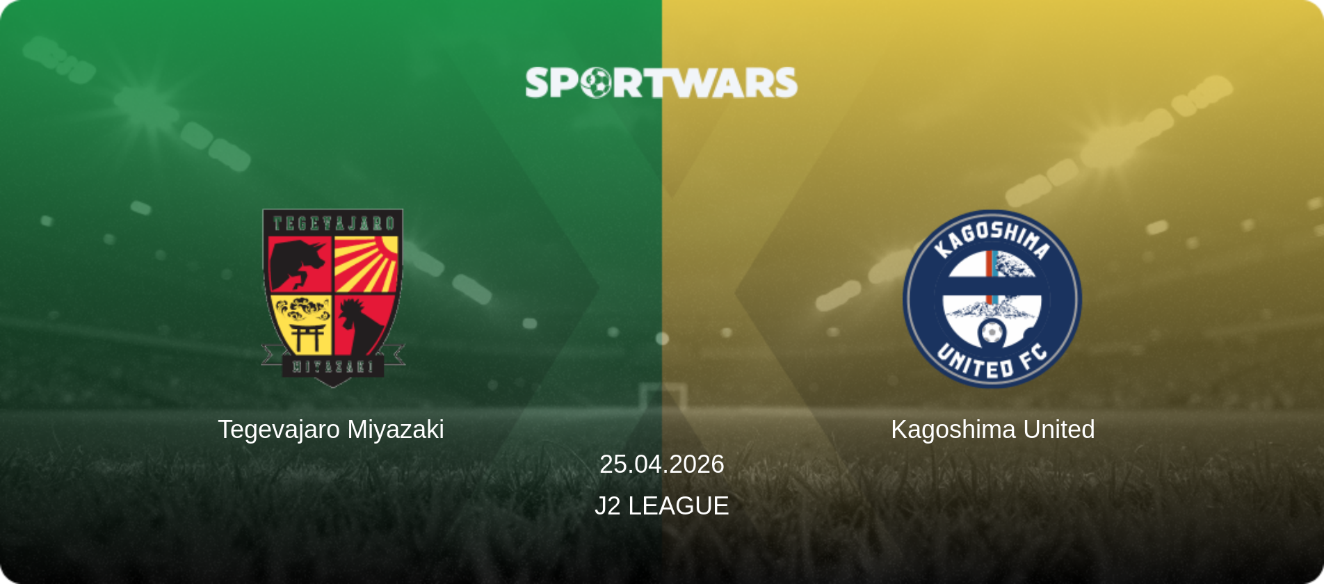 Tegevajaro Miyazaki — Kagoshima United, 25.04.2026 — J2 League (match preview)