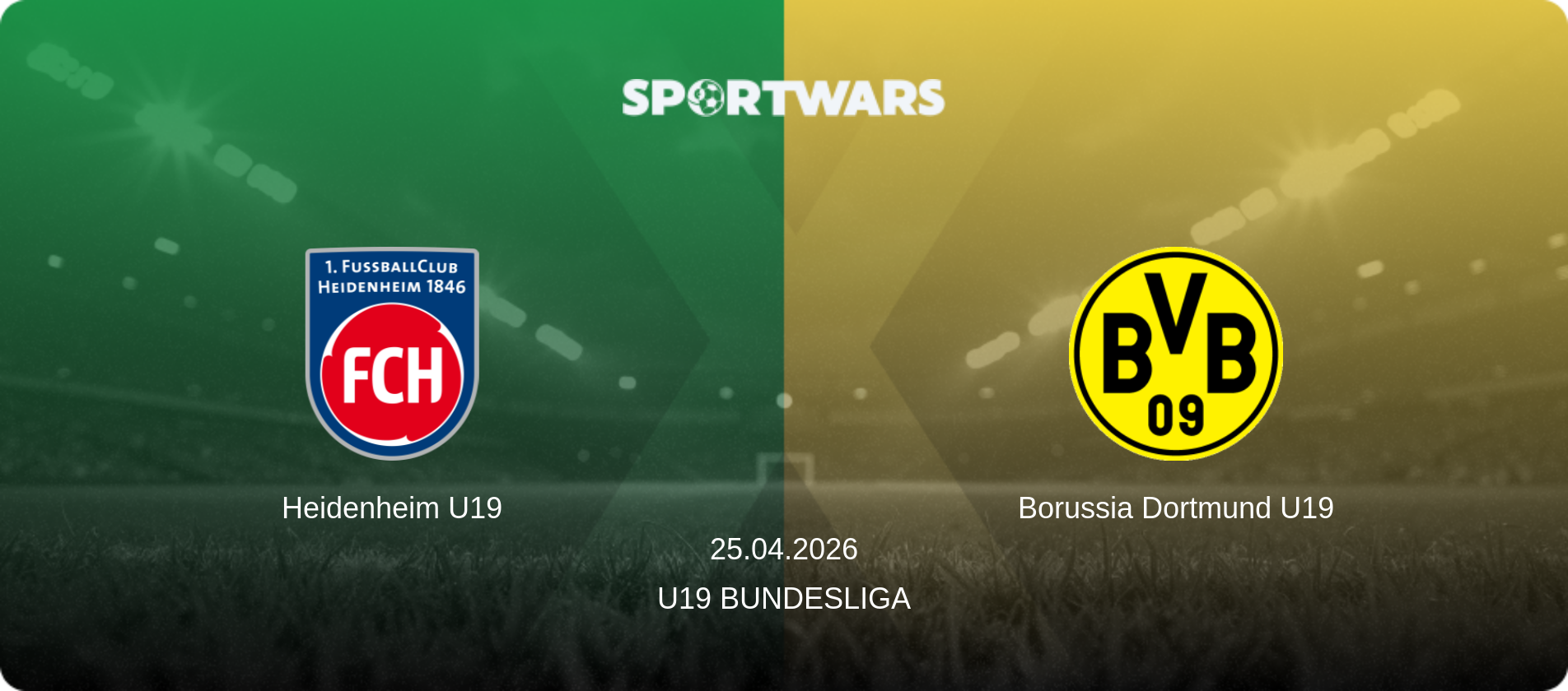 Heidenheim U19 — Borussia Dortmund U19, 25.04.2026 — U19 Bundesliga (match preview)