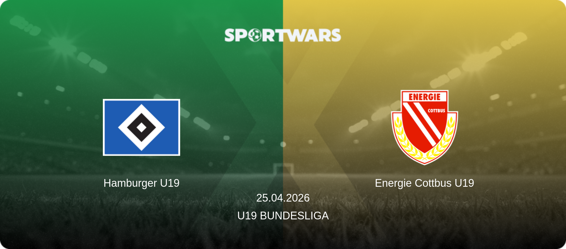 Hamburger U19 — Energie Cottbus U19, 25.04.2026 — U19 Bundesliga (match preview)