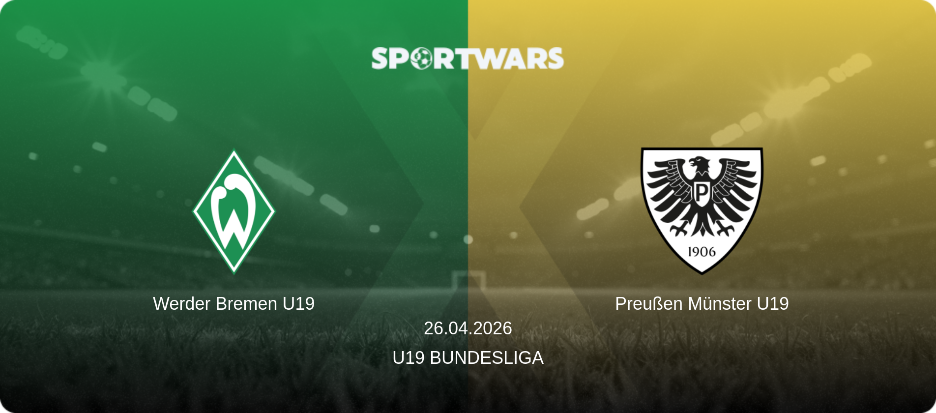 Werder Bremen U19 — Preußen Münster U19, 26.04.2026 — U19 Bundesliga (match preview)
