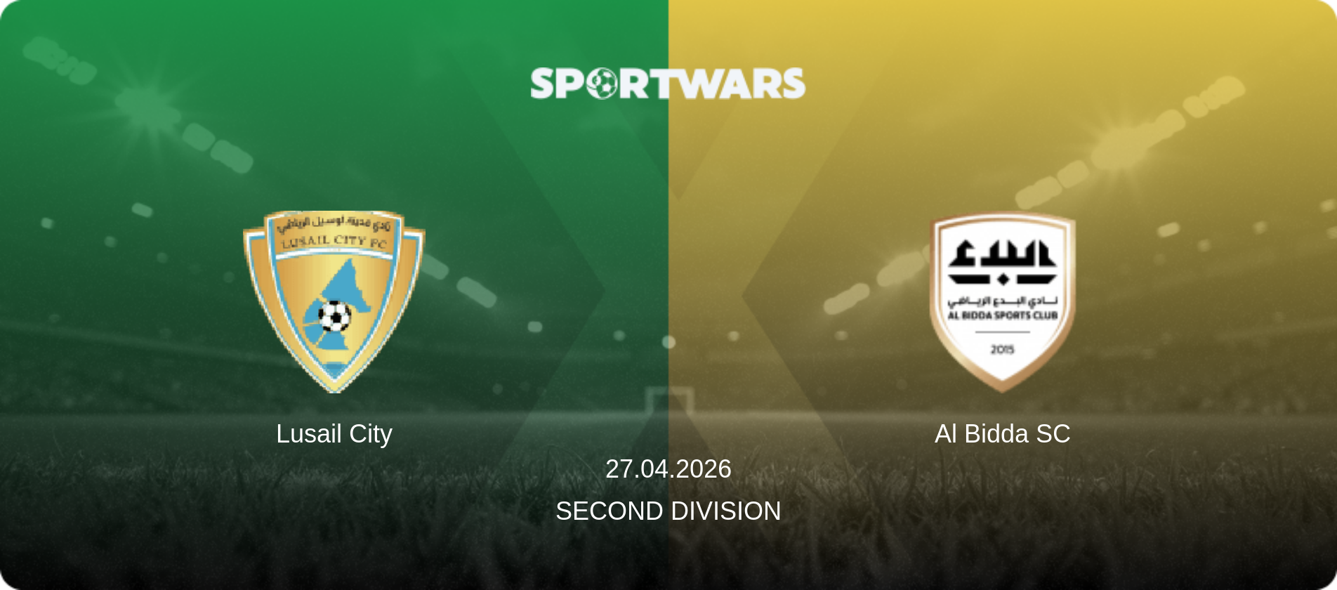 Lusail City — Al Bidda SC, 27.04.2026 — Second Division (match preview)
