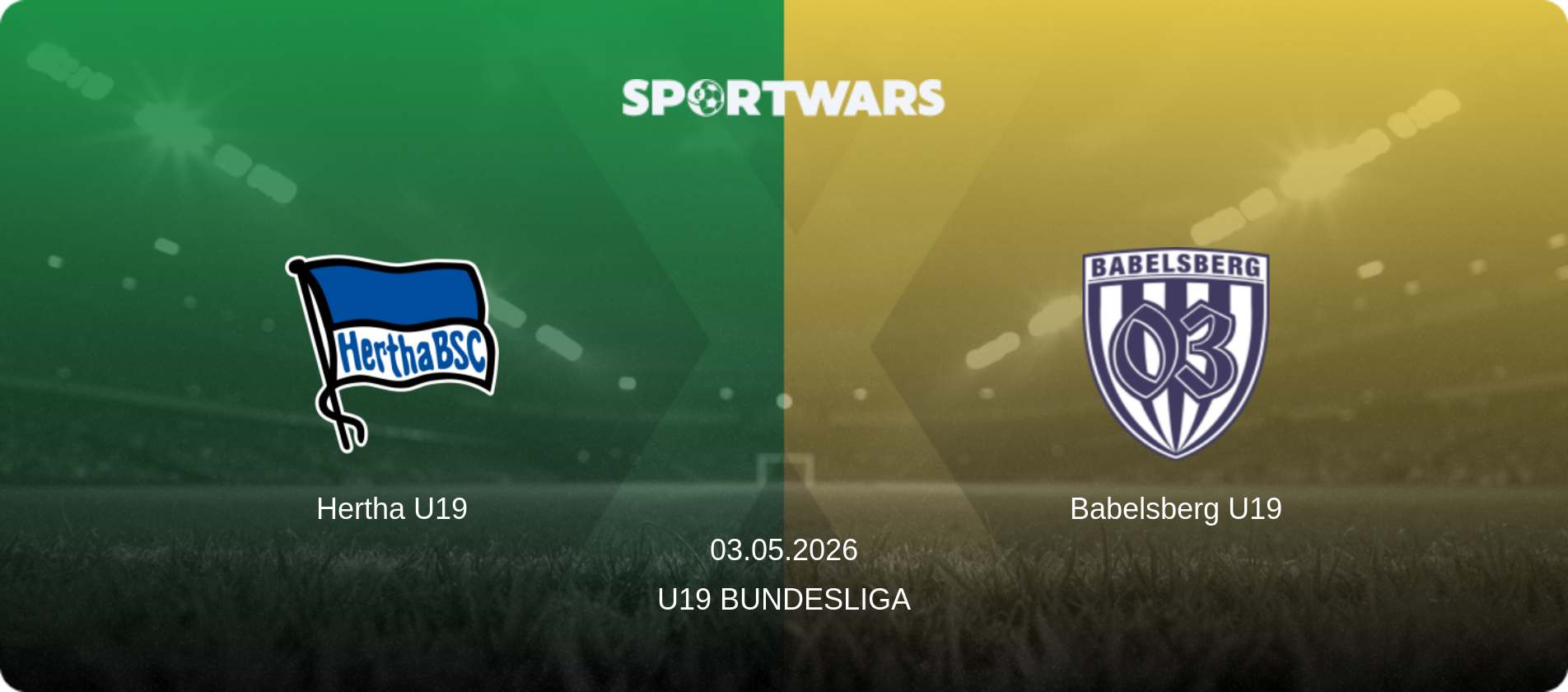 Hertha U19 — Babelsberg U19, 03.05.2026 — U19 Bundesliga (match preview)