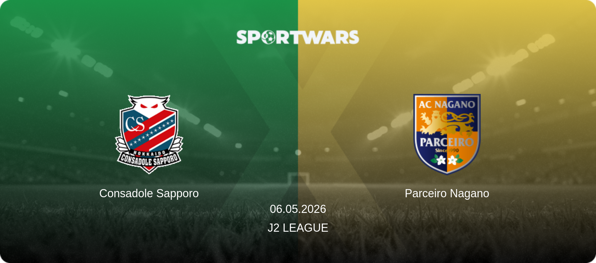 Consadole Sapporo — Parceiro Nagano, 06.05.2026 — J2 League (match preview)