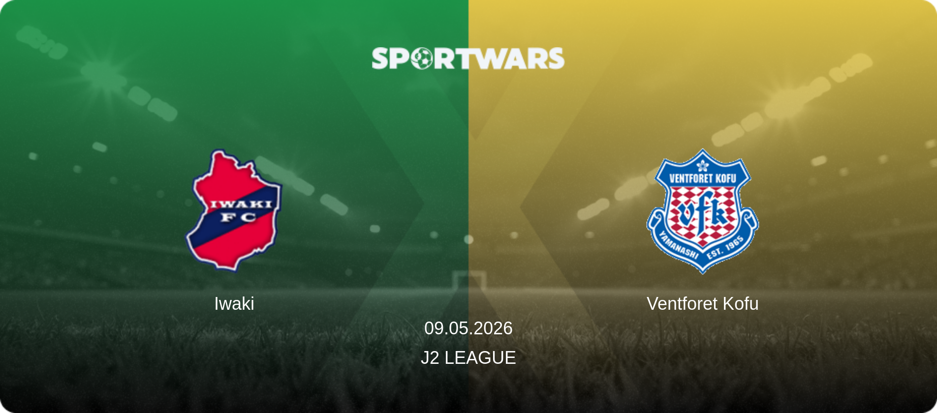 Iwaki — Ventforet Kofu, 09.05.2026 — J2 League (match preview)