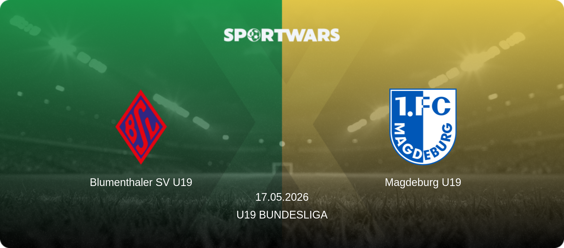 Blumenthaler SV U19 — Magdeburg U19, 17.05.2026 — U19 Bundesliga (match preview)