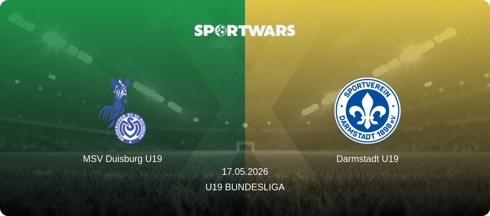 MSV Duisburg U19 — Darmstadt U19, 17.05.2026 — U19 Bundesliga (match preview)