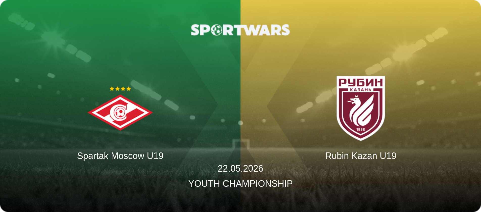 Spartak Moscow U19 — Rubin Kazan U19, 22.05.2026 — Youth Championship (match preview)