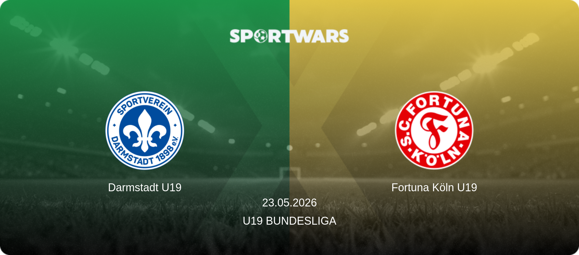 Darmstadt U19 — Fortuna Köln U19, 23.05.2026 — U19 Bundesliga (match preview)