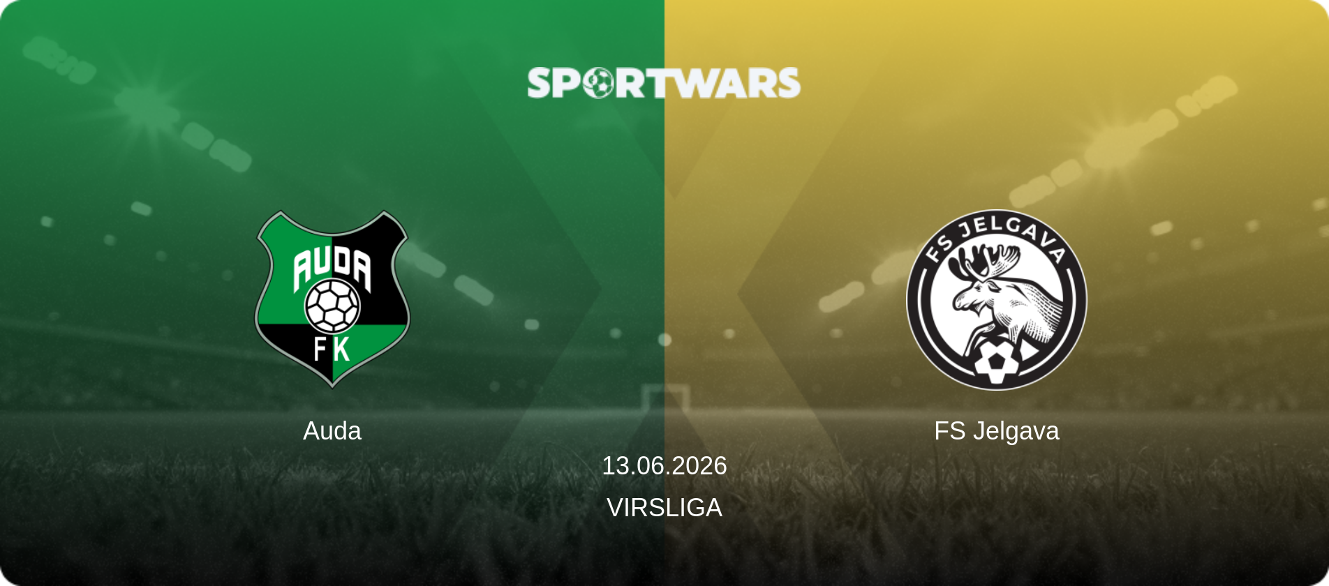 Auda — FS Jelgava, 13.06.2026 — Virsliga (match preview)