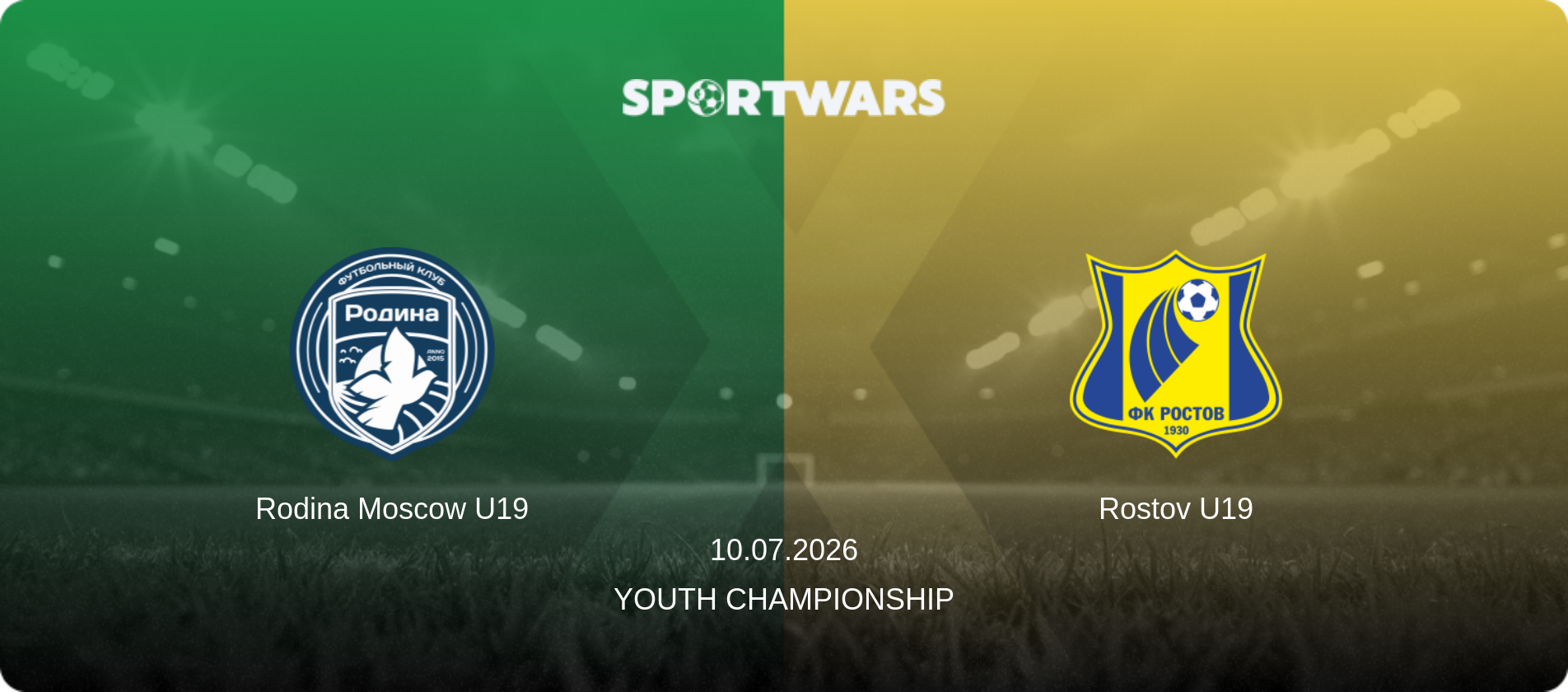 Rodina Moscow U19 — Rostov U19, 10.07.2026 — Youth Championship (match preview)