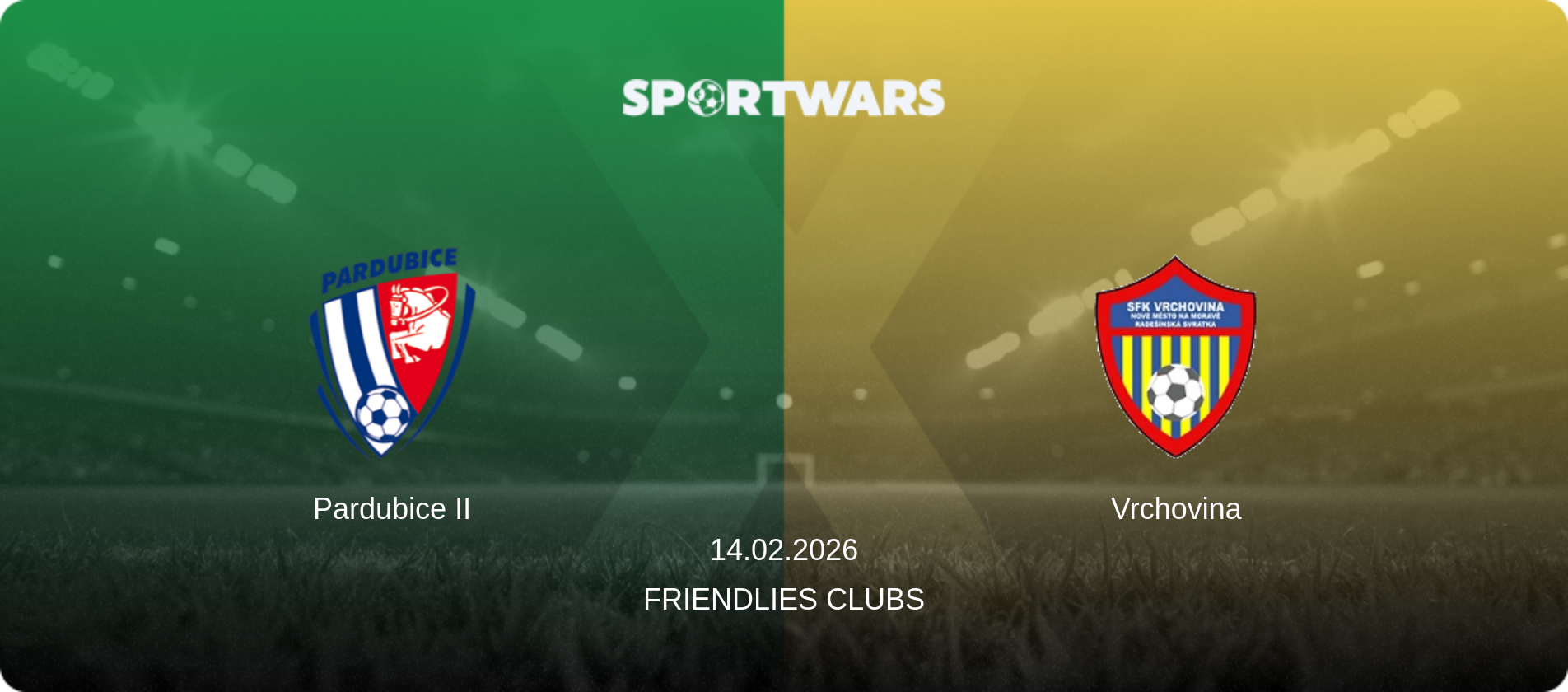 Pardubice II — Vrchovina, 14.02.2026 — Friendlies Clubs (match preview)