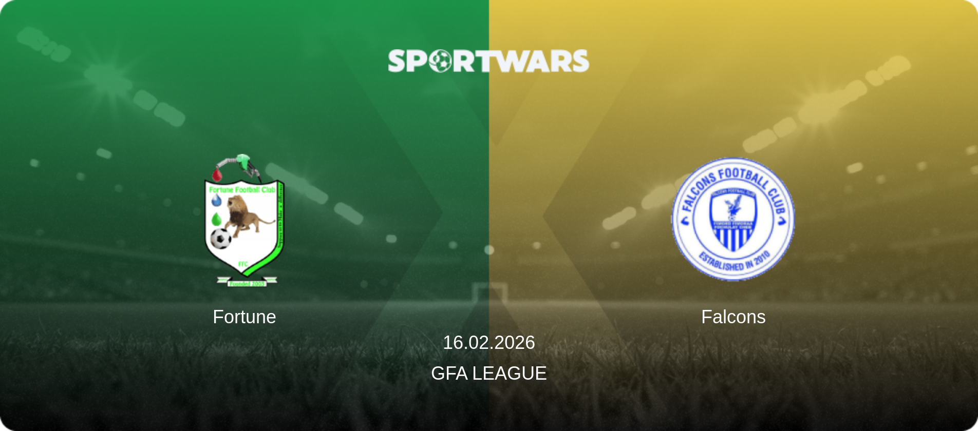 Fortune — Falcons, 16.02.2026 — GFA League (match preview)