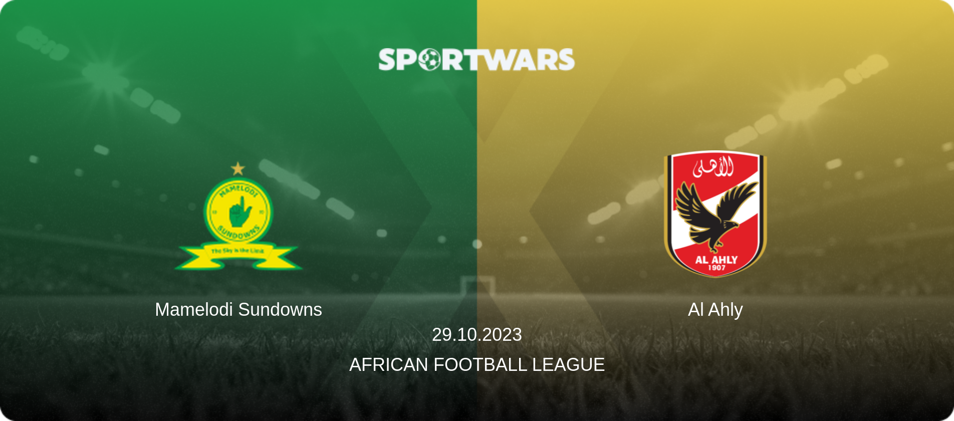 Mamelodi Sundowns — Al Ahly, 29.10.2023 — African Football League (match preview)