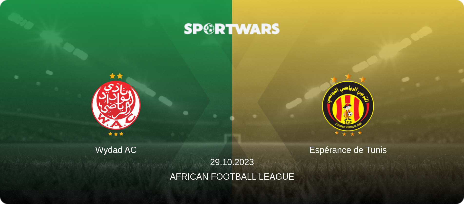 Wydad AC — Espérance de Tunis, 29.10.2023 — African Football League (match preview)