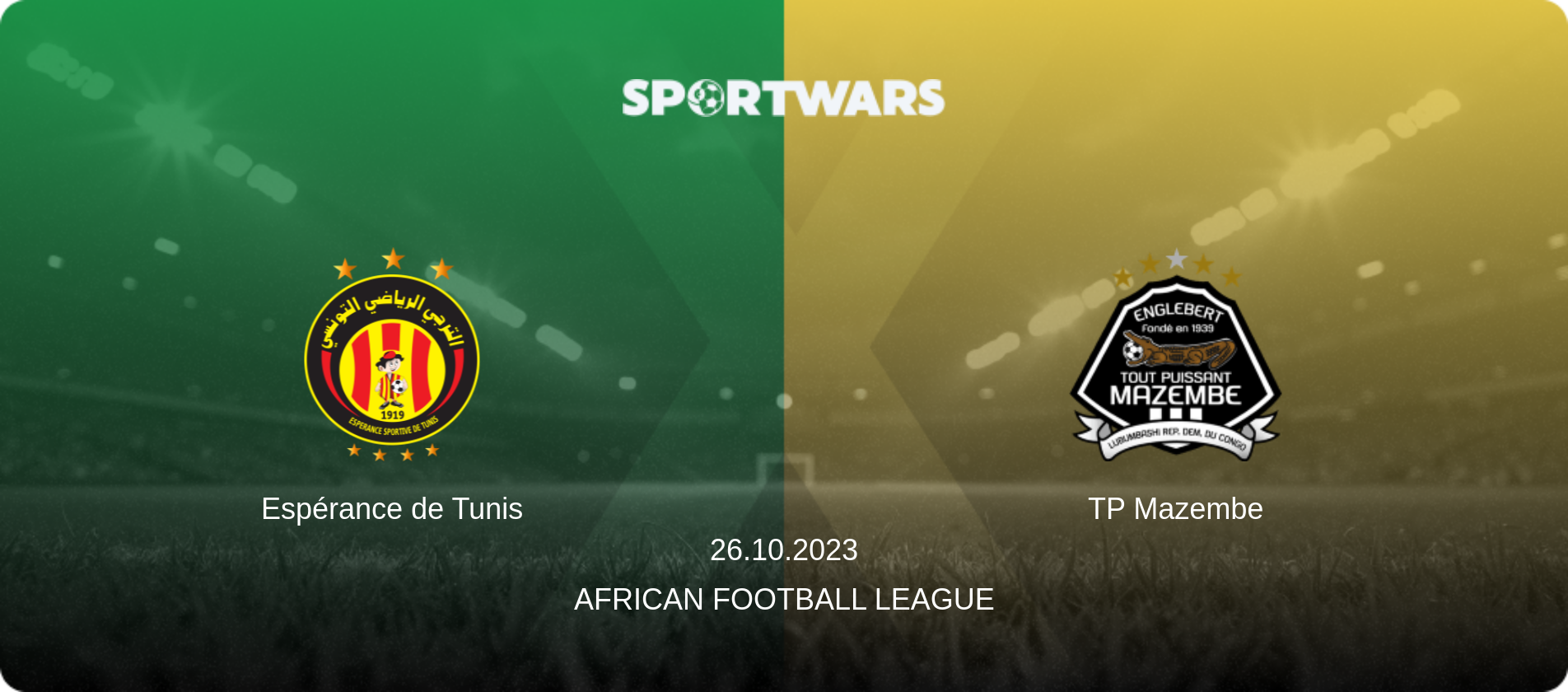 Espérance de Tunis — TP Mazembe, 26.10.2023 — African Football League (match preview)