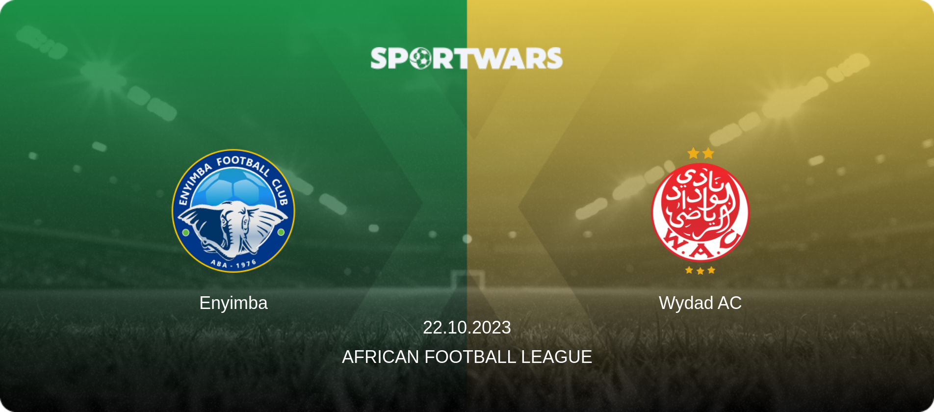 Enyimba — Wydad AC, 22.10.2023 — African Football League (match preview)
