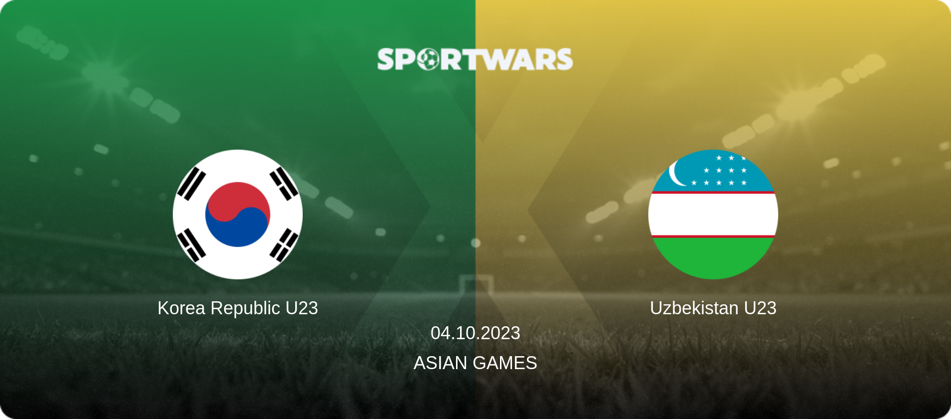 Korea Republic U23 — Uzbekistan U23, 04.10.2023 — Asian Games (match preview)