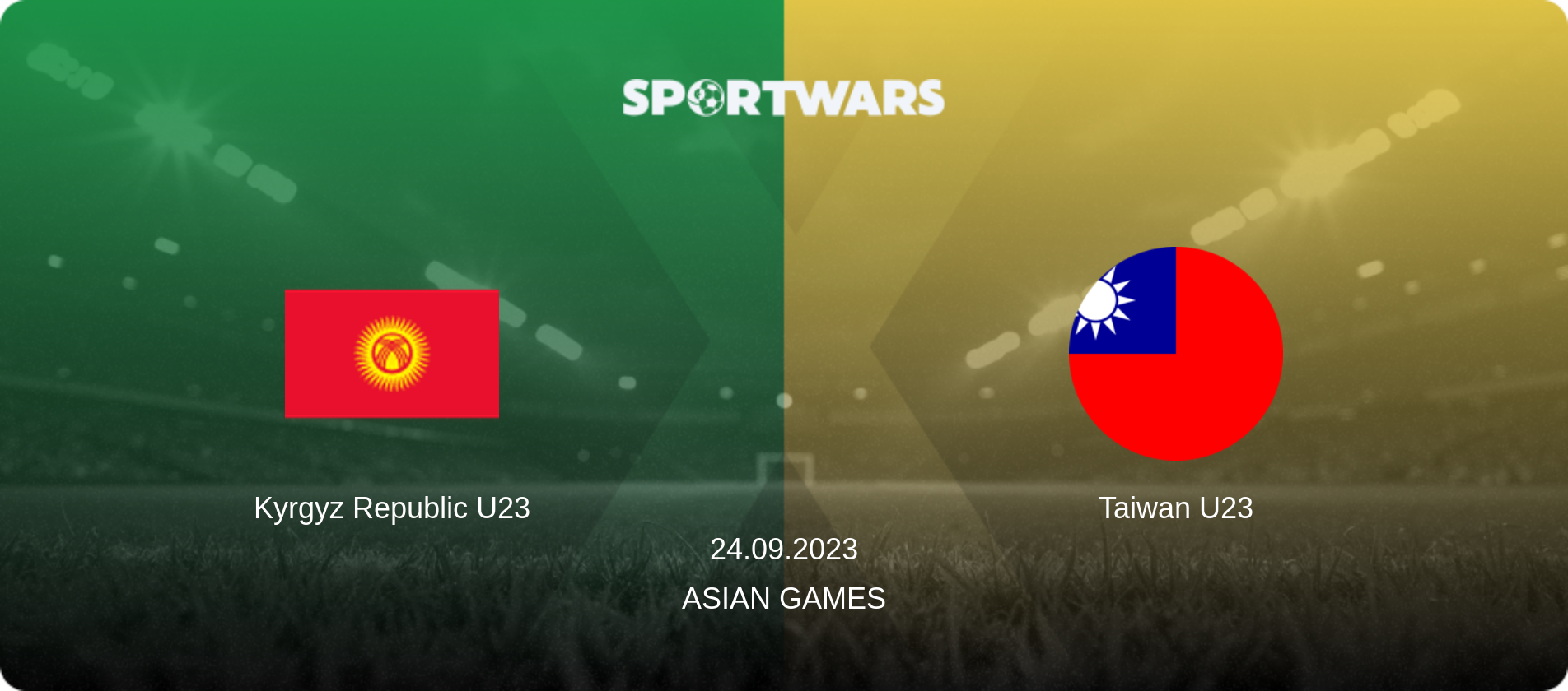 Kyrgyz Republic U23 — Taiwan U23, 24.09.2023 — Asian Games (match preview)