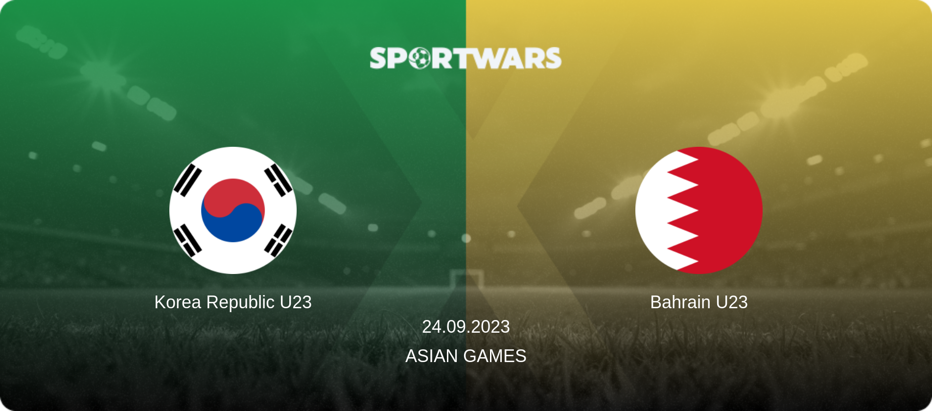 Korea Republic U23 — Bahrain U23, 24.09.2023 — Asian Games (match preview)