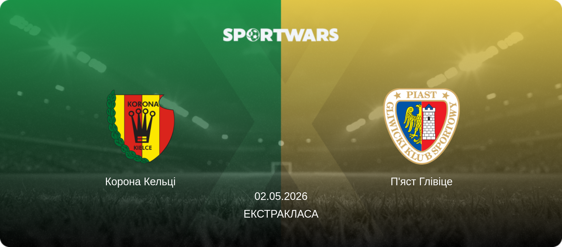 Корона Кельці - П'яст Глівіце, 02.05.2026 — Екстракласа (анонс матчу)