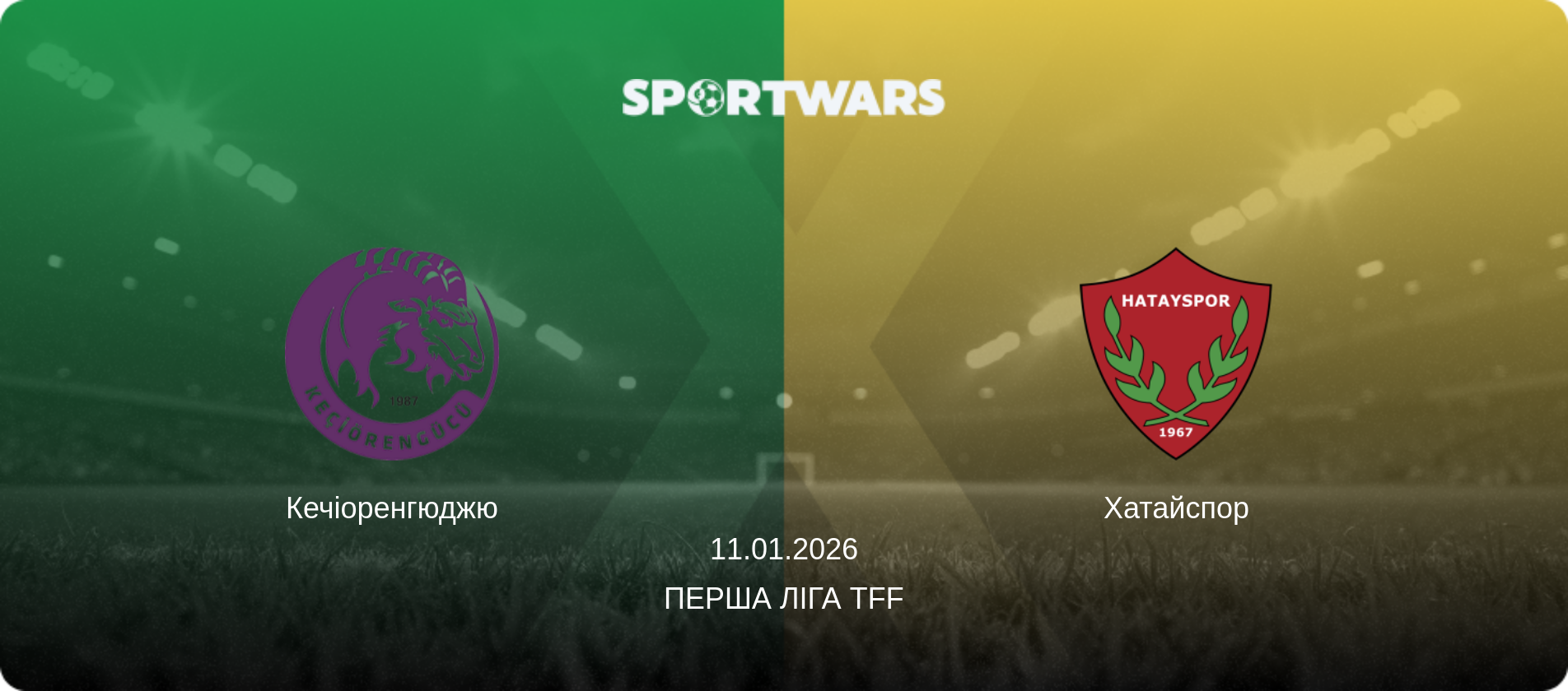 Кечіоренгюджю - Хатайспор, 11.01.2026 — Перша ліга TFF (анонс матчу)
