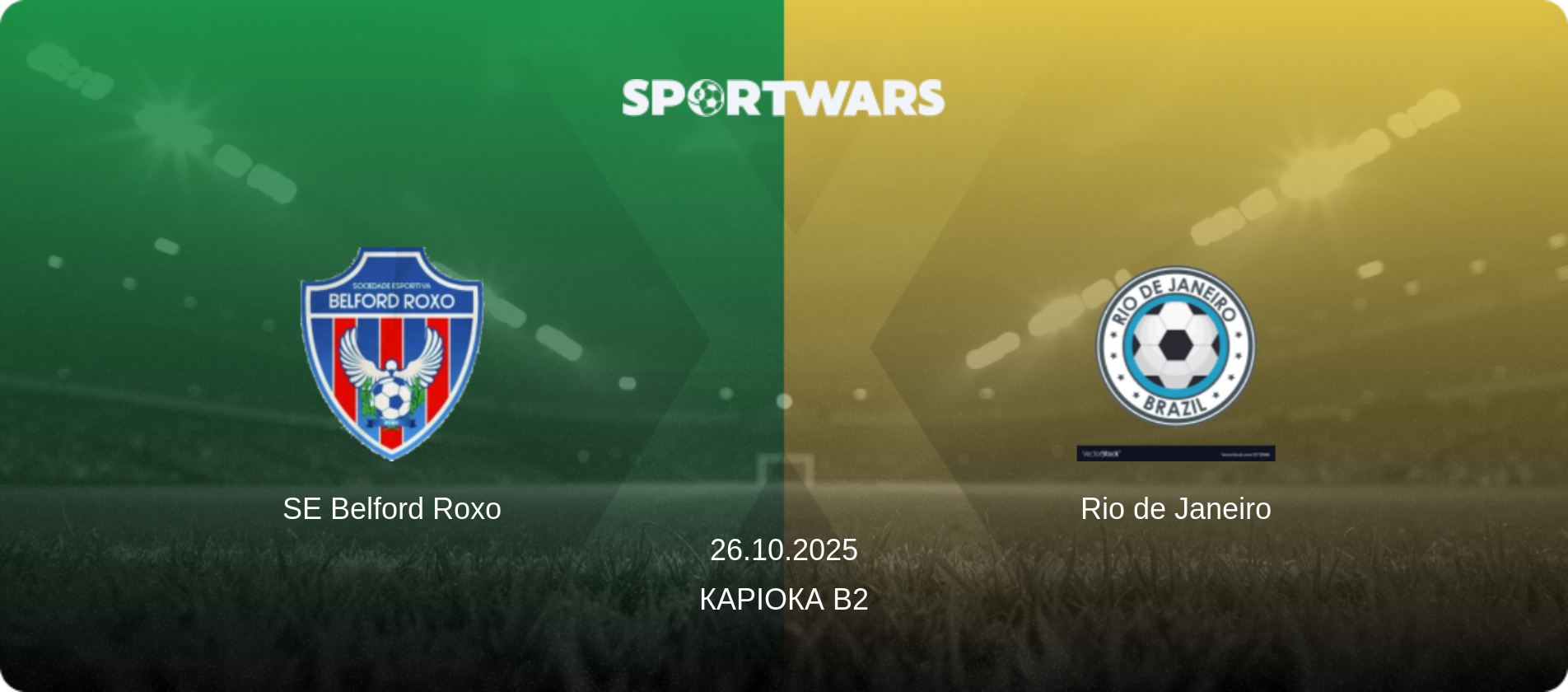 SE Belford Roxo - Rio de Janeiro, 26.10.2025 — Каріока B2 (анонс матчу)