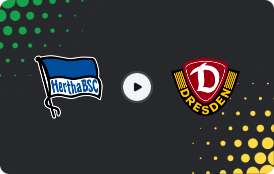 Где смотреть Герта - Динамо Дрезден, 2-я Бундеслига, 01.11.2025