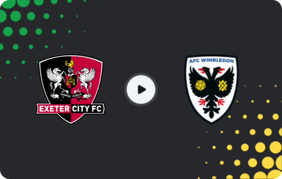 Где смотреть Эксетер Сити - АФК Уимблдон, Лига Один, 09.12.2025
