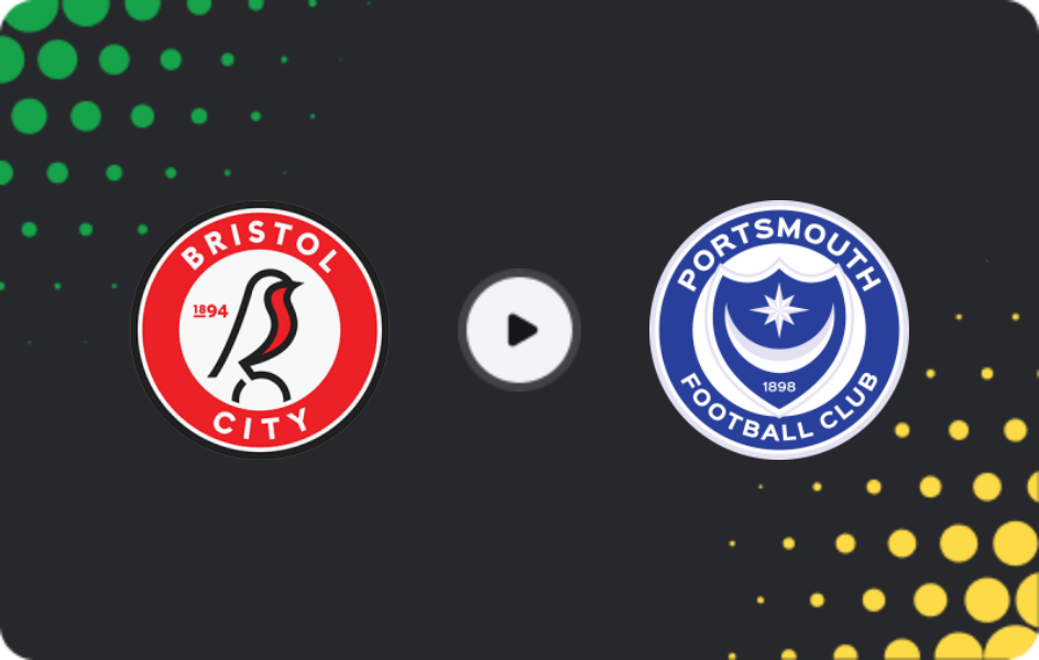 Где смотреть Бристоль Сити - Портсмут, Чемпионшип, 01.01.2026