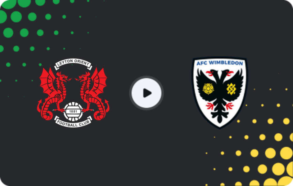 Где смотреть Лейтон Ориент - АФК Уимблдон, Лига Один, 01.01.2026