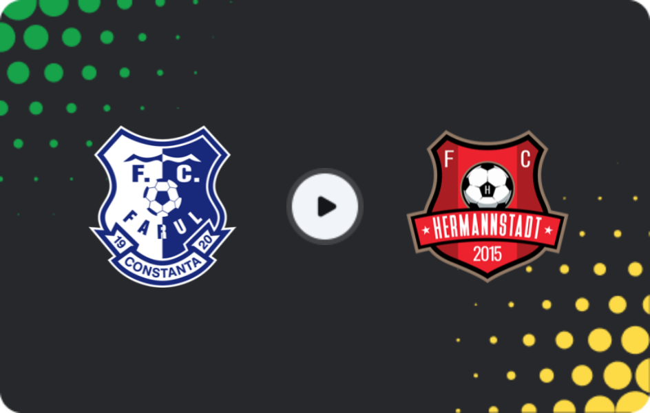 Где смотреть Фарул Констанца - Германштадт, Лига I, 17.01.2026