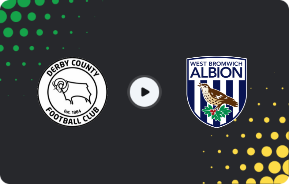 Где смотреть Дерби Каунти - Вест Бромвич, Чемпионшип, 23.01.2026