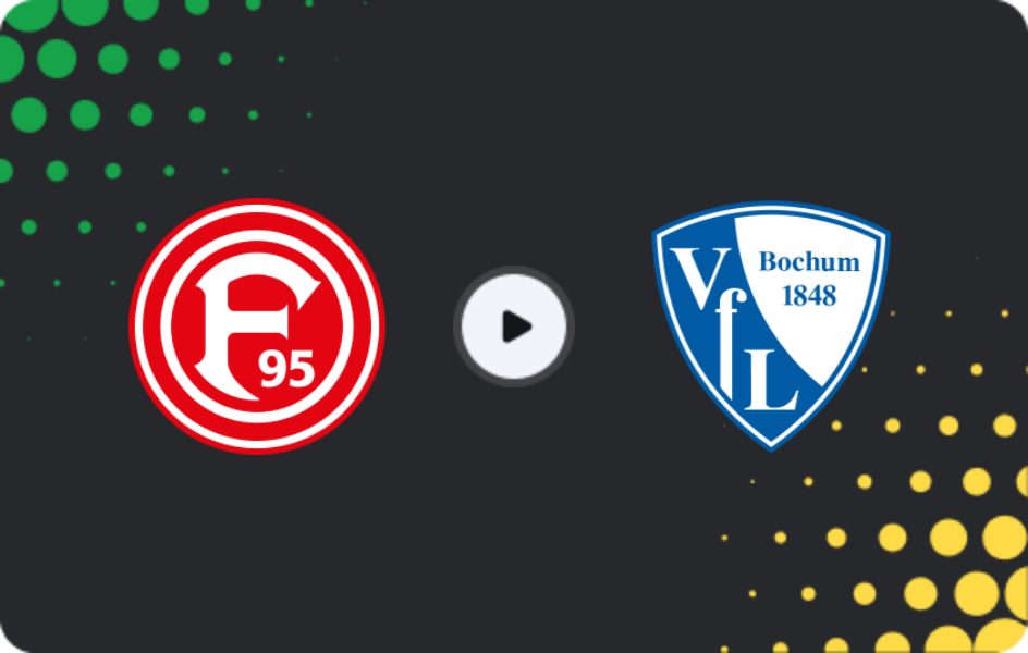 Где смотреть Фортуна Дюссельдорф - Бохум, 2-я Бундеслига, 27.02.2026