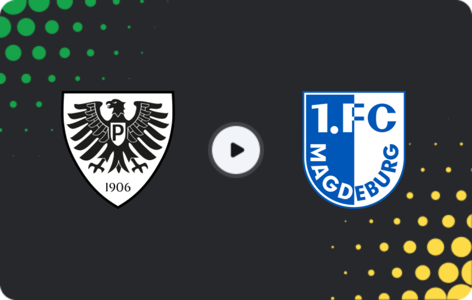 Где смотреть Пройссен Мюнстер - Магдебург, 2-я Бундеслига, 22.03.2026