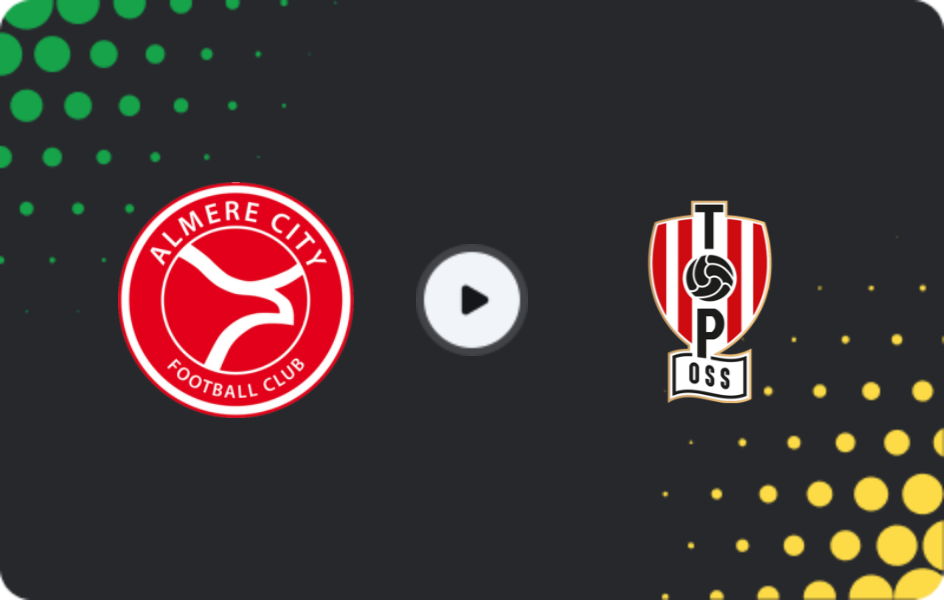 Где смотреть Алмере Сити - ТОП Осс, Эрсте Дивизи, 03.04.2026