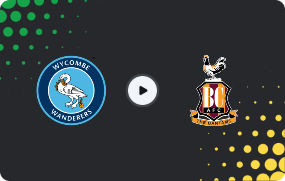 Где смотреть Уикомб Уондерерс - Брэдфорд Сити, Лига Один, 06.04.2026