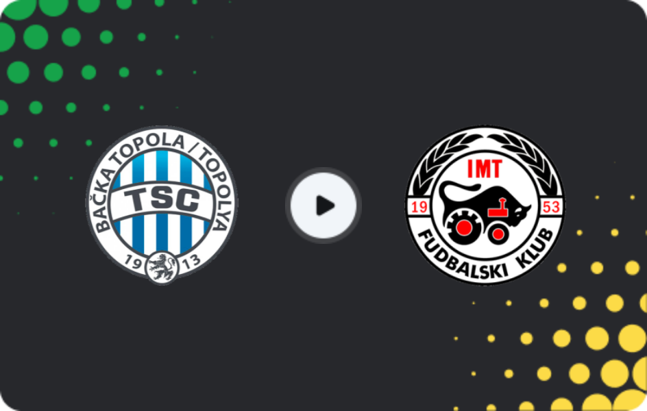Где смотреть Бачка Топола - ИМТ Нови Белград, Суперлига, 08.04.2026