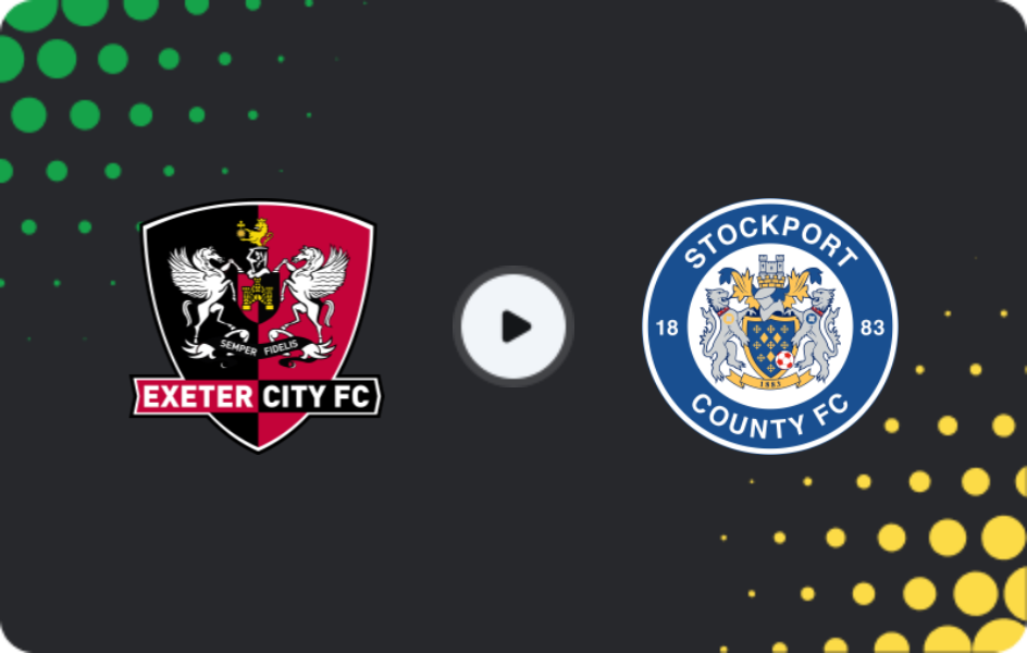 Где смотреть Эксетер Сити - Стокпорт Каунти, Лига Один, 18.04.2026