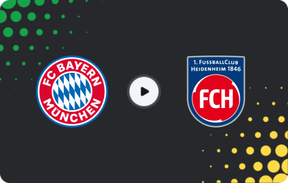 Где смотреть Бавария - Хайденхайм, Бундеслига, 02.05.2026