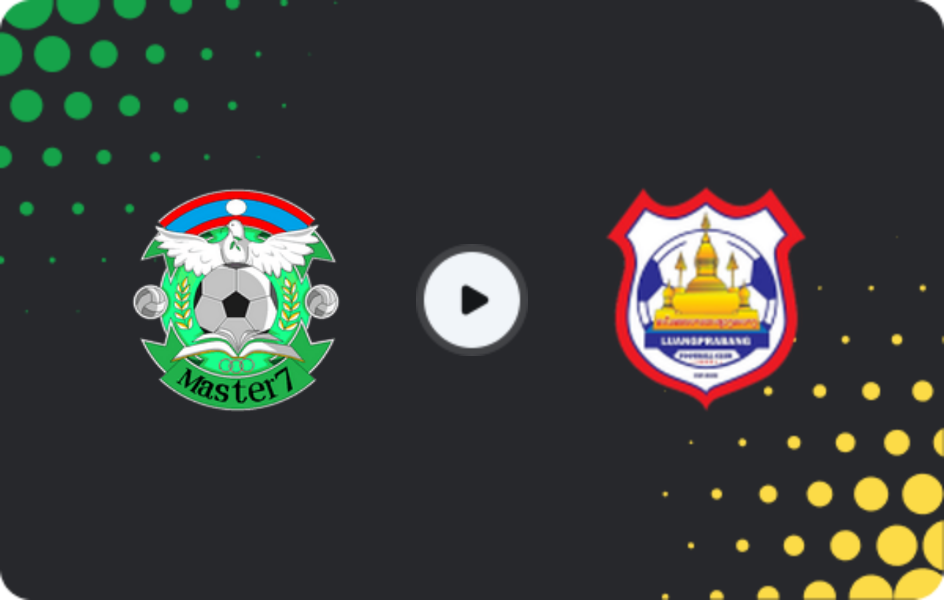 Где смотреть Мастер 7 - Луангпрабанг FC, Лига Лаоса, 10.09.2025