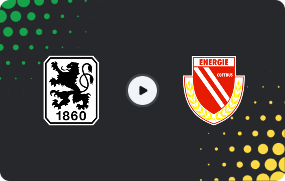Где смотреть Мюнхен 1860 - Энерги Котбус, 3. Лига, 01.11.2025