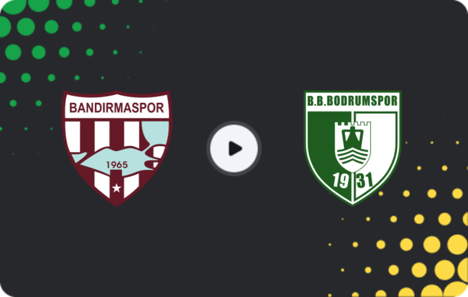 Где смотреть Бандырмаспор - Бодрумспор, Первая лига TFF, 07.12.2025