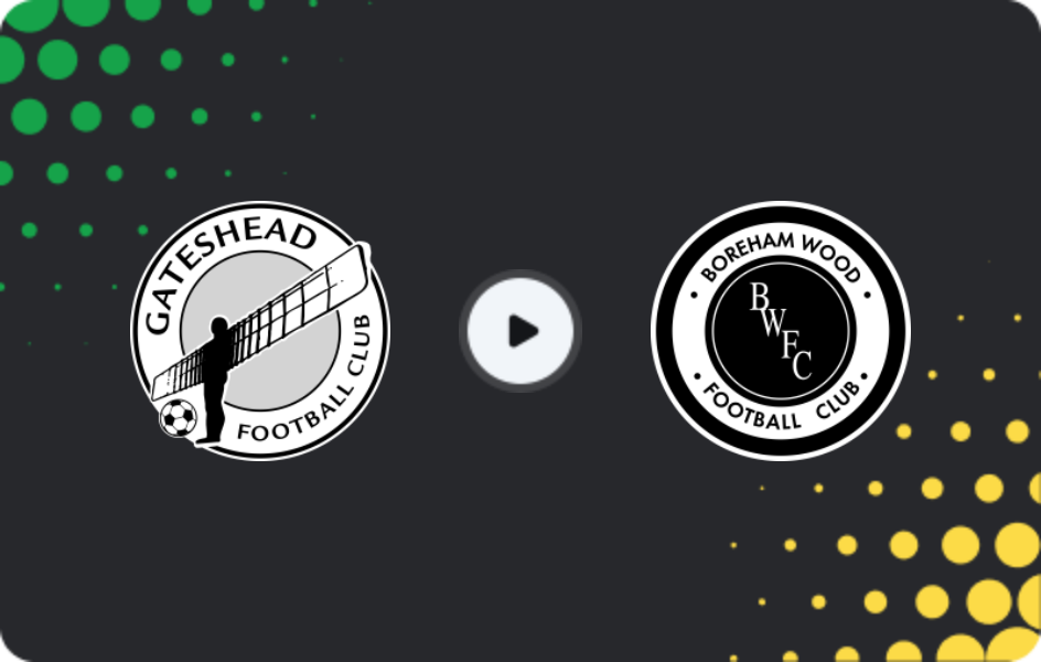 Где смотреть Гейтсхед - Борэм Вуд, Национальная лига, 22.11.2025