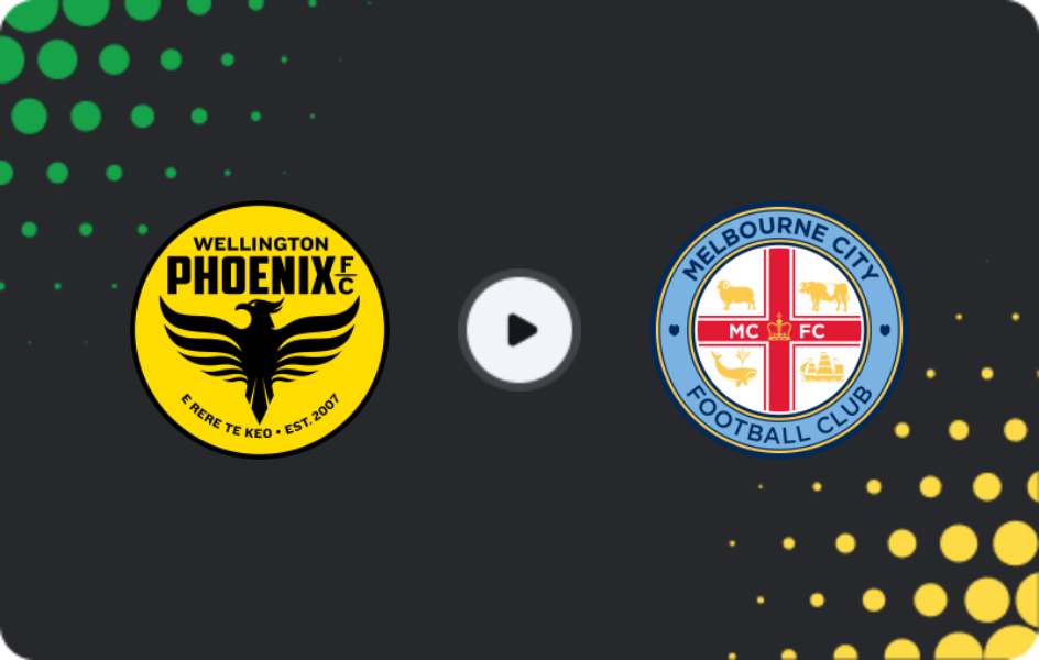 Где смотреть Веллингтон Феникс - Мельбурн Сити, А-Лига, 30.01.2026