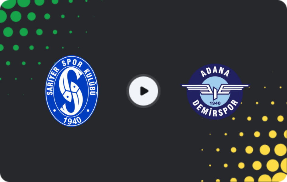 Где смотреть Сарыер - Адана Демирспор, Первая лига ТФФ, 22.02.2026