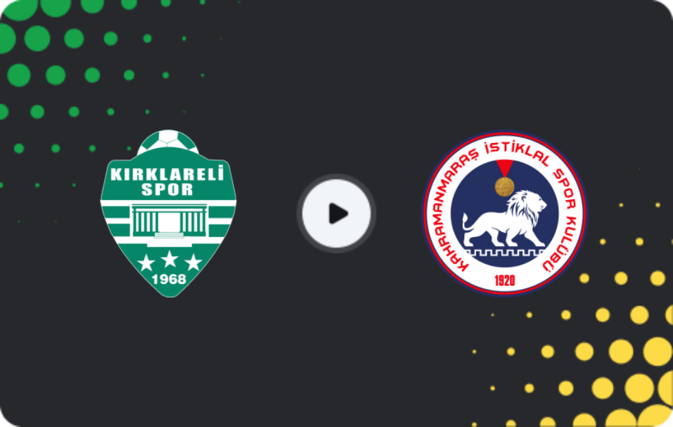 Где смотреть Кыркларелиспор - Кахраманмараш Истиклалспор, Вторая Лига, 22.02.2026