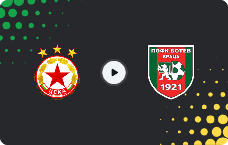 Где смотреть ЦСКА София - Ботев Враца, Первая лига, 04.03.2026